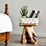 Pine wood  plate coffee table