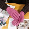 Direct Warm Gloves for Men and Women Thick Wool Knitted Touch Screen Gloves