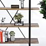 Display Racks Restaurant Vintage Book Industrial Nordic Desktop Organizer Thick Metal and Wood Shelf with Metal Decoration Rack