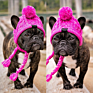 Dog Accessories Pet Hat with Ball Warm Pet Hat for Small Dog Christmas Knitted Wool Hat