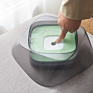 Dog Bowl Cat Bowl Button Automatic Water Refill Food All in One Transparent Grey Pet Bowl