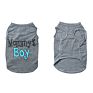 Dog Cotton Clothes Mommy's Boy Breathable Shirts Puppy T-Shirt for Small Dogs