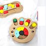 Dog Iq Training Fun Feeder Pet Interactive Toys Wooden Fun Multifunctional Dog Food Turntable