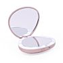 Double Side Shell Compact Led Makeup Pocket Lighted Makeup Mirror with Power Bank