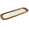 Dough Bowl Candle - Hand Carved Scented Wooden Soy Wax Candle Boat
