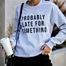 Drop Shipping Women's Hoodies & Sweatshirts Spring Casual Hoodie Pullover Sweatshirt Sweatshirt for Women