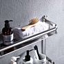 Drying Mounted Tiered Hanger Metal Stainless Steel Shelf Hook Bathroom Hung Rail Wall Mount Towel Rack