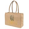 Durable Handle Jute-Bags- Home Jute Market Tote Bag with Rainbow Print