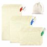 Durable Muslin Carry Bag for Grocery Shopping and Fruit and Veggie Storage