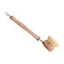 Eco-Friendly Bamboo Handle Cleaning Kitchen Pot Sisal Brush,Long Handle Kitchen Pot Bamboo Cleaning Brushes