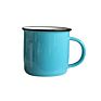 Eco-Friendly Bone Solid Color Glaze Ceramic Mug Drinkware Camping Coffee Enamel Mug Cup
