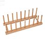 Eco-Friendly Kitchen Bamboo Dish Drying Rack with 8 Slots Plate