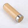Eco Friendly Bamboo Wood Travel Coffee Cups Stainless Steel Tea Tumbler Bamboo Water Bottle Travel Coffee Mug with Infuser