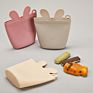 Storage Pouch  Zipper Reusable Baby Kids Silicone Snack Bag With Clip