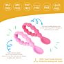 Eco Friendly Training Feeding Food Grade Silicone Spoon with Ring Handle