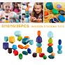 Educational Juguetes Children Gift Rainbow Stone Set Creative Montessori Wooden Balancing Building Blocks Stacking Toys for Kids
