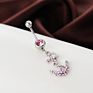 Eico Jewelry Stainless Steel Anchor Pendant Belly Button Ring Belly Button Nail- Nickel Free