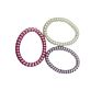 Elastic Hair Bands Recycle Tpu Telephone Cord Hair Tie Set No Crease Phone Cord Hair Rubber Band