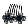 Elegant Double Flower Comb Hairpin Women Hair Clip Accessories Clips Hair