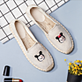 Embroidery Canvas Espadrilles