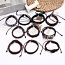European Retro Jewelry Leather Men's Bracelet Diy Multi Layer Braid Set Bracelet