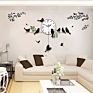 European Style Lovely Birds Decorate Metal Wall Clock