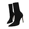 Evkoodance Beautiful Women Wedding Party Shoes High Heel Boots with Tan Black Green Color