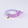 Extending Multicolor Traction Braided/ Hand-Woven Rope Pet Rainbow Collar