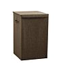 Fabric Collapsible Foldable Rectangular Tall and Thin Storage Laundry Basket with Lids