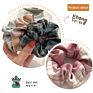 Fabric Linen Plaid Designer Hair Scrunchies Famous Brands Hair Ties Sets Elastic Hair Bands Accessories for Women Girls