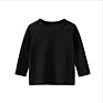 Fall Solid Cnady Color Child 100% Cotton Clothes Long Sleeve Girls Boy's T-Shirts Blouses Childrenwear