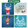 Family Christmas Clothes Sublimation Christmas Tree Print Cotton T Shirts Merry Christmas T-Shirts