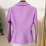 Fancy Purple Formal Office Designers Stylish High Street Ladies Button Women's Suit Coats
