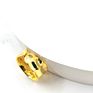 Fashionable 925 Silver Plated Brass Wave Sand Uneven Surface Rings Wide Gold Tone Irregular Bumpy Hammered Open Ring