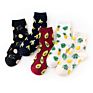 Fast Dispatch Korean Funny Fruit Socks Women Casual Banana Avocado Cartoon Fruit Print Girls Socks