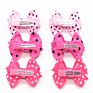 Favor Ribbon Dots Pattern Grosgrain Hair Bows with Clips for Girls Beauty Decoration