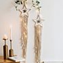 Fengrise Moon Star Hand-Woven Tapestry Macrame Wall Hanging Bohemian Home Decorations Tenture Murale Tissus Psychedelic Tapestry