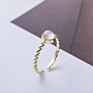 Fine Gold Plated Adjustable Opal Ring 925 Sterling Silver Rainbow Moonstone Ring for Women