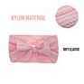 Fit All Baby Hair Accessories Large Bow Soft Elastic Various Color Baby Headbands Nylon Headband Baby Hairbands for Girls