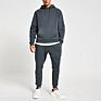 Fitted Mens Oversized Sweatsuit Slim Fit Tracksuits,Sweatpants Hoodie Set for Men