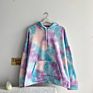 Fleece Arrive Pullover Sweatshirt Hoodie for Men and Women Fleece Tie Dye Hooded