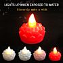 Flickering Flameless Tealight Led Candles Battery Operated Waterproof Outdoor Decorative Led Lotus Floating Candles