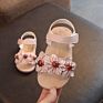 Flower Girls Sandals Baby Kids Hook Princess Beach Shoes Children's Sandals for Girl Shoes Sandalia Infantil