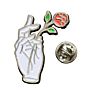 Flower Lapel Pin Hard/Soft Enamel Rose Metal Pin