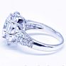 Flower Shape Moissanite Women Ring, Zircon Flower Ring 925 Silver