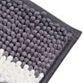 Fmt Ready to Ship Bathroom Shower Rugs Absorbent Chenille Stripe Bath Mat Set