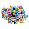 Food Grade Letter Baby Teether Teething Kids Bracelets Chew Silicone Beads 12Mm