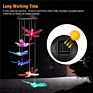 For Decoration Outdoor Led Waterproof or Outdoor Garden/Patio Decoration Gifts Solar String Lights Dragonfly Wind Chimes
