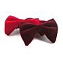 Formal Mens Solid Color 100% Velvet Oversize Bow Tie for Business Party