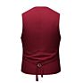 Formal Mens Vest Elegant Solid Color plus Size Suit Vest